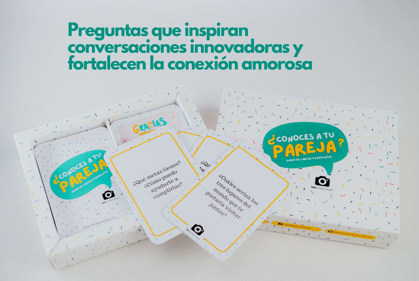 Pack de Conexión Profunda: Álbum 100 Aventuras y Cartas para Parejas